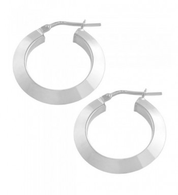 Sterling Silver 4x15mm Round Earrings