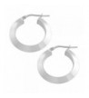 Sterling Silver 4x15mm Round Earrings