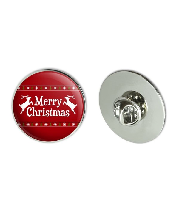 Merry Christmas Holiday Reindeer Pinback