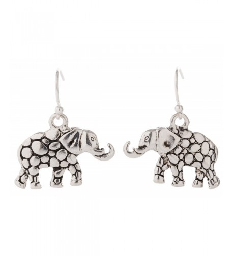 Artisan Owl Elephant Decorative Earrings