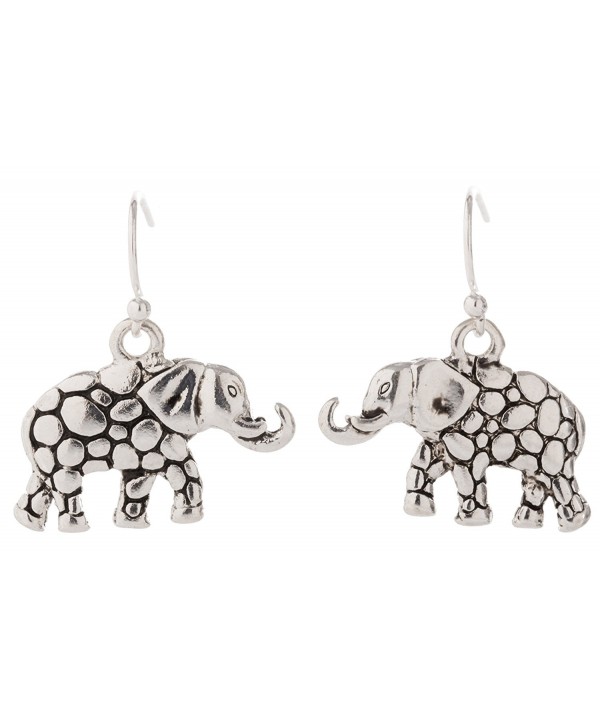 Artisan Owl Elephant Decorative Earrings