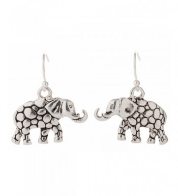 Artisan Owl Elephant Decorative Earrings