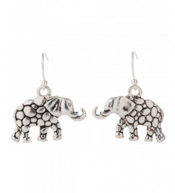 Artisan Owl Elephant Decorative Earrings