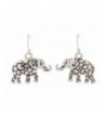 Artisan Owl Elephant Decorative Earrings