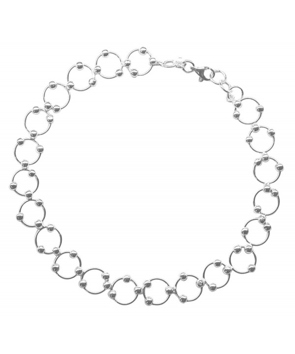 Sterling Silver 10 inch Comfortable Beaded
