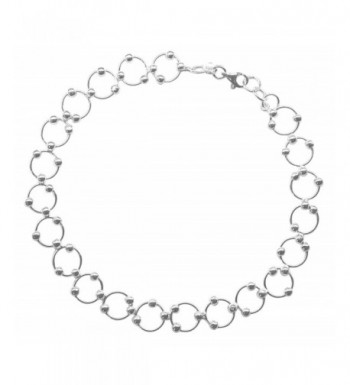 Sterling Silver 10 inch Comfortable Beaded