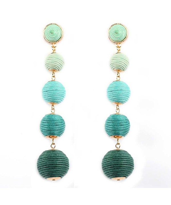 Rosemarie Collections Shoulder Earrings Turquoise