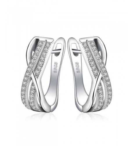 JewelryPalace Infinity Zirconia Anniversary Earrings