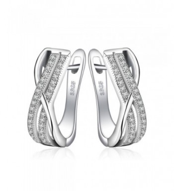 JewelryPalace Infinity Zirconia Anniversary Earrings