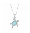 Sterling Silver Natural Larimar Pendant