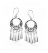 Sterling Silver Filigree Chandelier Earrings