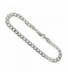 Sterling Silver Bracelet Beveled Nickel