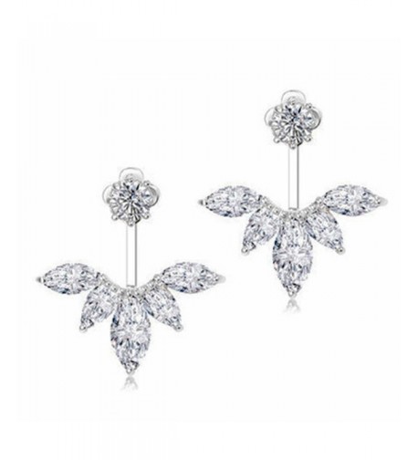 Odette Crystal Feather Earrings Earring