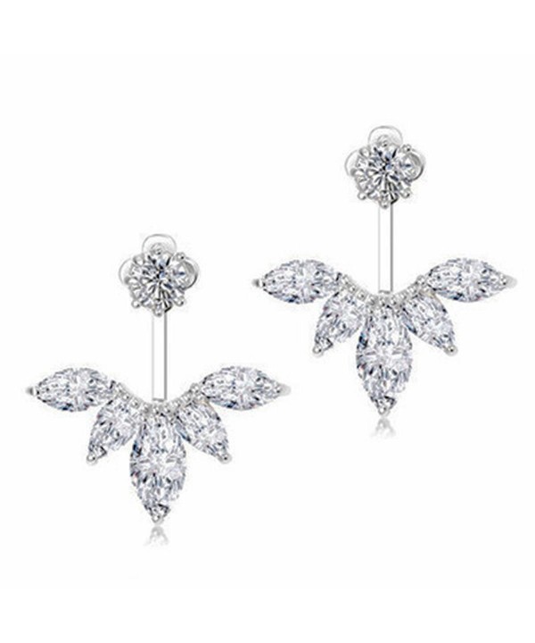 Odette Crystal Feather Earrings Earring