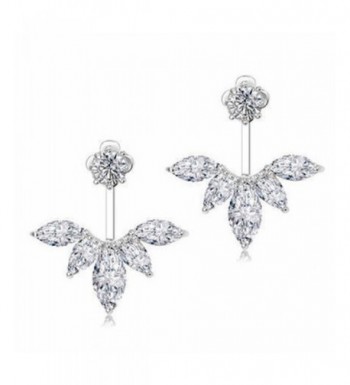 Odette Crystal Feather Earrings Earring