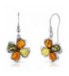 Baltic Clover Earrings Sterling Silver