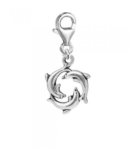 Round Dolphin Pendant Bracelet Necklace