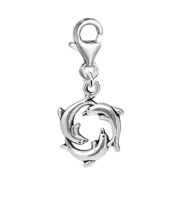 Round Dolphin Pendant Bracelet Necklace