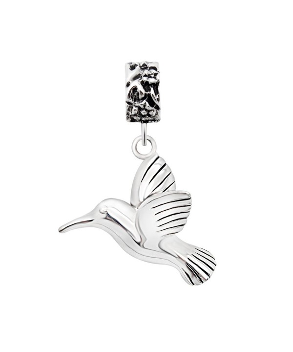 Sterling Silver Hummingbird Dangle Bracelet