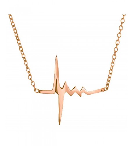 Heartbeat Pendant Necklace Sterling Valentines