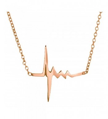 Heartbeat Pendant Necklace Sterling Valentines