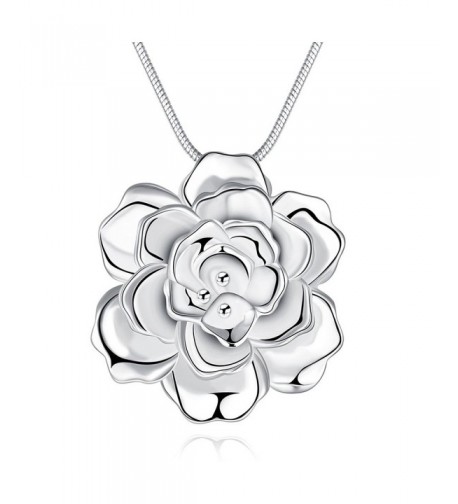 SunIfSnow Silver Romantic Pendant Necklace