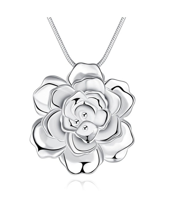 SunIfSnow Silver Romantic Pendant Necklace