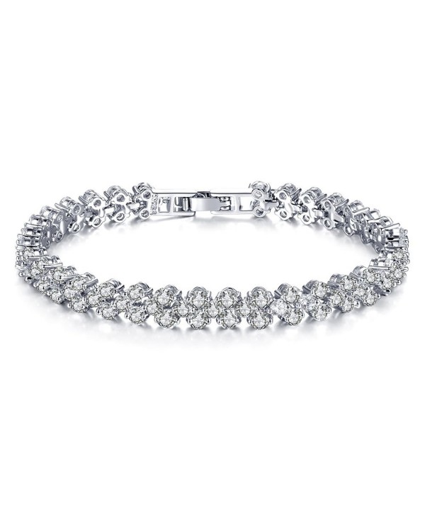 Cyntan Elegant Rhinestone Stretch Bracelet