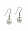 Freshwater Cultured Sterling Rhodium Earrings