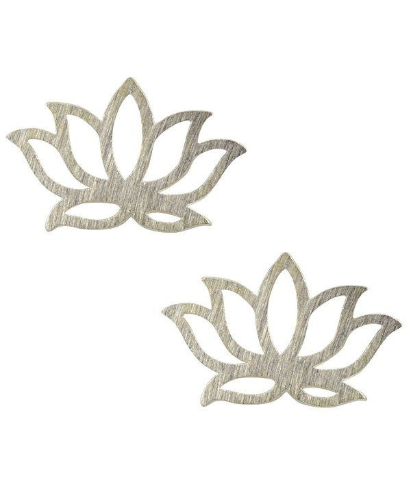 AppleLatte Flower Earrings Silver Plated