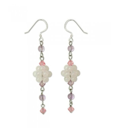 NOVICA Multi Gem Sterling Earrings Enchanted