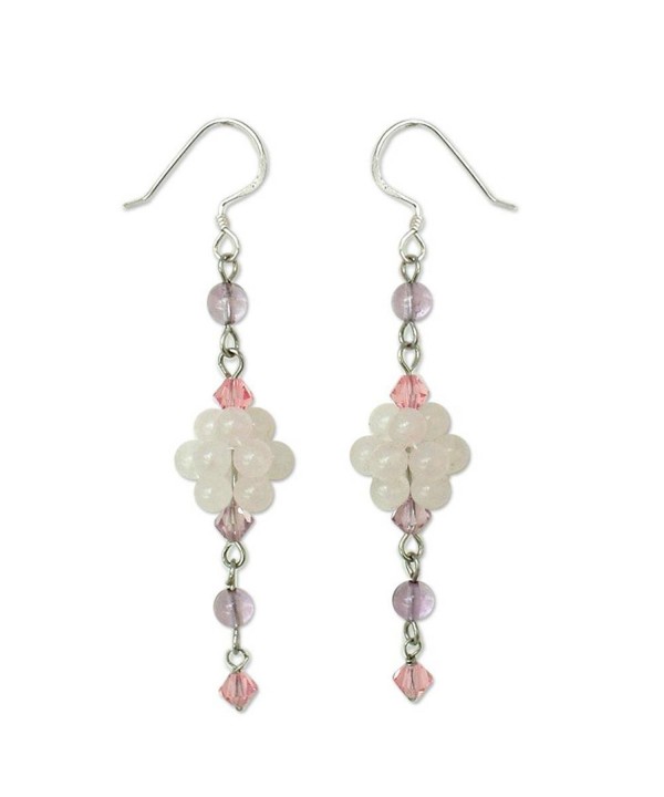 NOVICA Multi Gem Sterling Earrings Enchanted