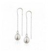 Sterling Cultured Freshwater Earrings Threader