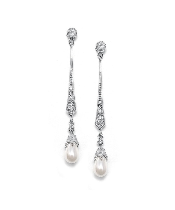 Mariell Zirconia Earrings Freshwater Weddings