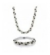 Cultured Freshwater Crystal Necklace Bracelet