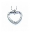 Clearly Charming Floating Necklace Silver tone