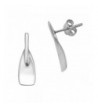 Sterling Silver Oar Stud Earrings