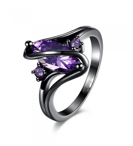 Womens Plated Purple Zircon Wedding