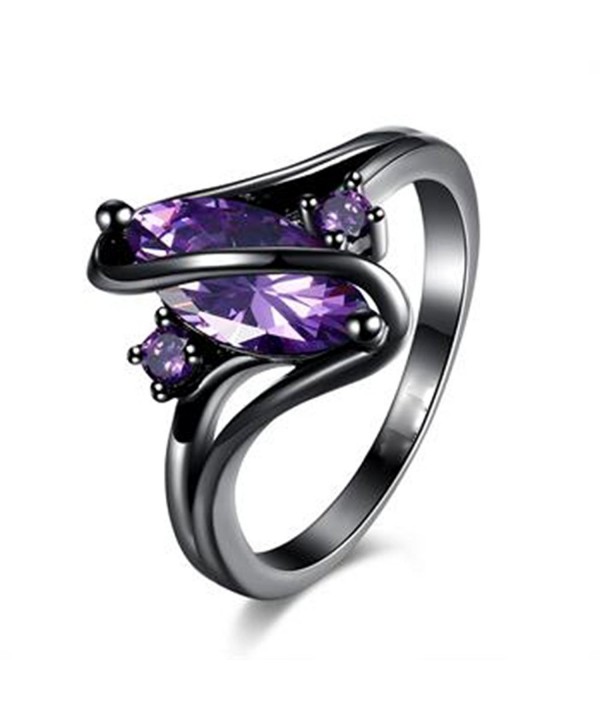 Womens Plated Purple Zircon Wedding