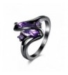 Womens Plated Purple Zircon Wedding