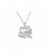 Silver Cheer Cheerleading Chain Necklace