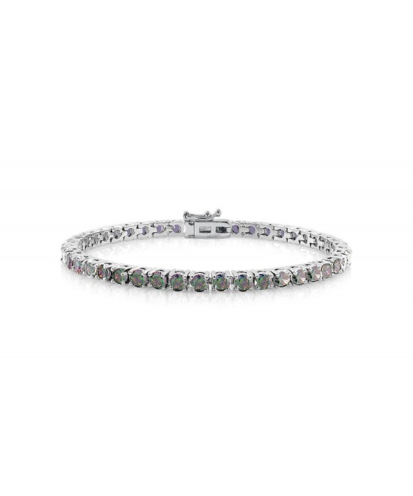 NYC Sterling Rainbow Zirconia Bracelet