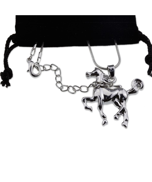 Prancing Pendant Necklace Jewelry Equestrian