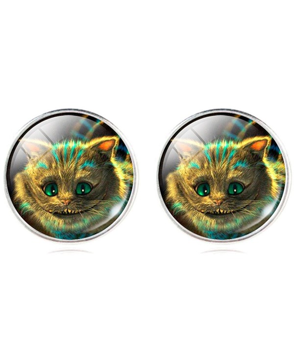 Cartoon Smiling Cheshire Earrings Christmas