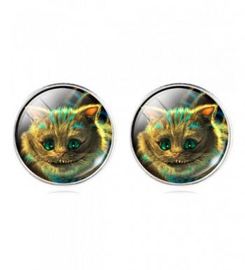 Cartoon Smiling Cheshire Earrings Christmas