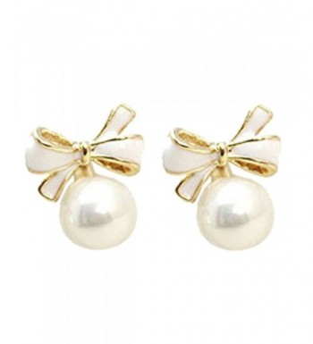 Bowknot Dropearrings Simulation Earrings Pierced