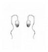 EleQueen Sterling Inspired Threader Earrings