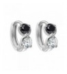 Infinity Silver Tone Sparkling Crystals Earrings