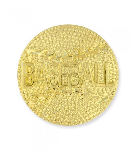Gold Baseball Chenille Sports Lapel