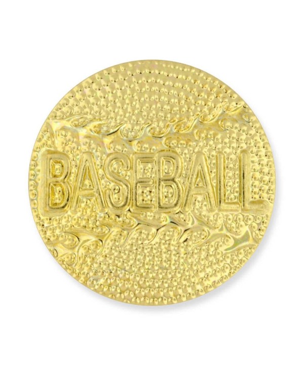 Gold Baseball Chenille Sports Lapel
